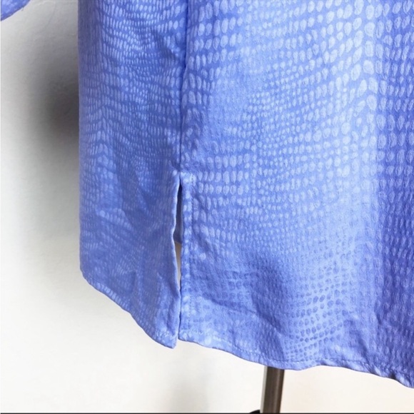 Dana Buchman Lavender 3/4 Length Sleeve Blouse - Size Large - Picture 4 of 8